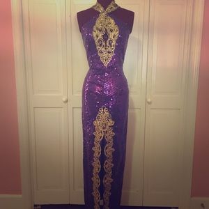 Vintage Sequined Gown